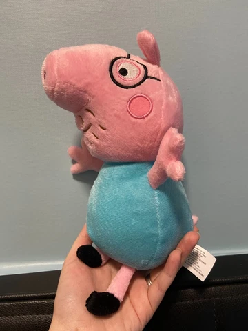 Just Play PEPPA PIG Cartoon - Daddy Pig Plush - 100% BRAND NEW! Cover