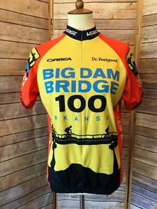 Verge Sport Breathable Big Dam Bridge 100 Yellow Bike Cycling Jersey Size Club S - Picture 1 of 12