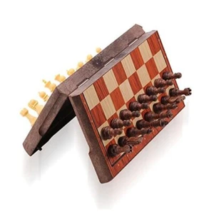 Magnetic Travel Chess Set, Portable Mini Chess Board Game for Adults and Kids - Picture 1 of 8