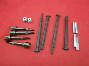 TAMIYA SUPER CLODBUSTER AXLES DOGBONES AXLE SHAFTS SET + PINION GEARS F + R - Picture 1 of 1