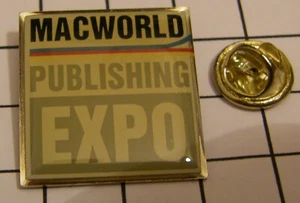 MACWORLD PUBLISHING EXPO APPLE COMPUTER MACINTOSH MAC vintage pin badge - Bild 1 von 2