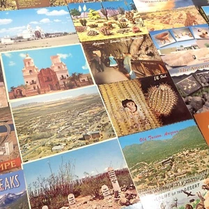 LOT of 28pc VINTAGE ARIZONA POSTCARDS NO WRITING + Ephemera Brochures Pamphlets - Picture 1 of 24