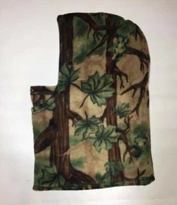 ZooFleece Headgear Balaclava Ski Mask Hood Face Green Tree Camouflage Snow Hunt - Picture 1 of 7