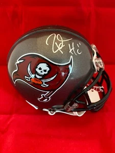 RAHEEM MORRIS SIGNED TAMPA BAY BUCCANEERS MINI HELMET COA RARE - Picture 1 of 1