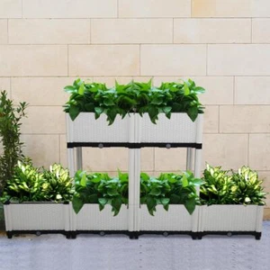 2PCS / 4PCS / 6PCS Planting Vegetable Plant Flower Herb Garden Bed Planter Box - Picture 1 of 18