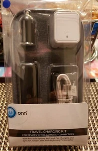 New ONN Travel Charging Kit for Devices with Lightning Connectors -  ONC18WI015 - Picture 1 of 2