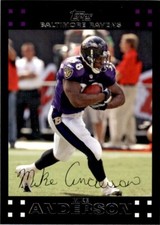2007 TOPPS MIKE ANDERSON BALTIMORE RAVENS #52