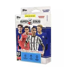 Caja colgante de fútbol UEFA Topps 2023 Champions League Superstars | 4 paquetes por caja - Imagen 1 de 1
