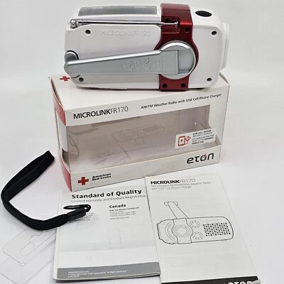 Radio exterior multiusos Eton Microlink FR170 con cargador de teléfono USB Foto 1 de 4