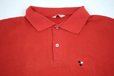 Camisa polo vintage Wilson Sporting Goods talla S/M años 50 roja negra blanca con logotipo Foto 1 de 4