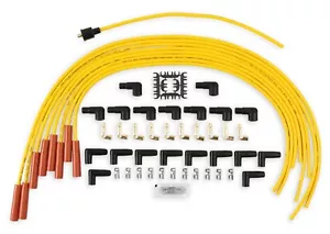 Accel 4040 Super Stock Universal 8mm Spark Plug Wire Set - Yellow Straight Boots - Picture 1 of 4