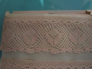 Handgeklöppelte Spitze  4,5cm breit  ecru Außenspitze - Bild 1 von 1