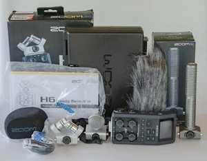 Zoom H6 Six-Track Portable Recorder w/ Three Microphone Heads, Case, Boxes Etc - Picture 1 of 20