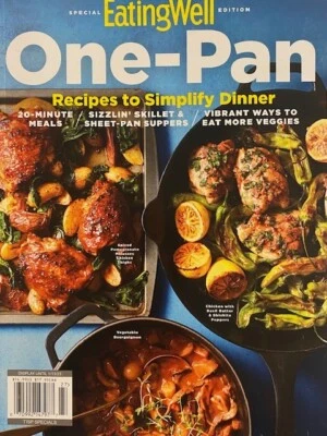 ONE-PAN eating well RECIPES TO SIMPLIFY DINNER 20 minute meals VEGGIES skillets - Image 1 of 4