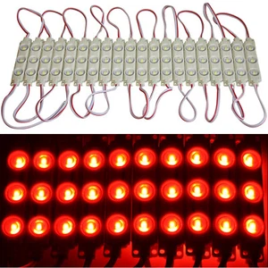 20X módulos LED rojos 12V CE RoHS tecnología publicitaria iluminación publicitaria anuncio luminoso IP67 - Imagen 1 de 2