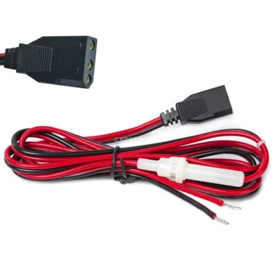3-Pin CB Radio Power Cable 2-Wire w/ 15A Fuse Extension 60" For Cobra 25/29/148 - Image 1 of 4