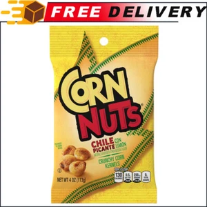 Corn Nuts Chile Picante con Limon Crunchy Corn Kernels (4 oz Bags, Pack of 12) - Picture 1 of 7