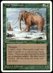 Fourth Edition War Mammoth Magic: The Gathering - Picture 1 of 2