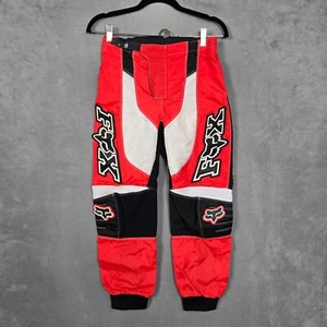 Fox Racing kids boys Motocross Racing Pants Size 12/14 (28) red black - Picture 1 of 11