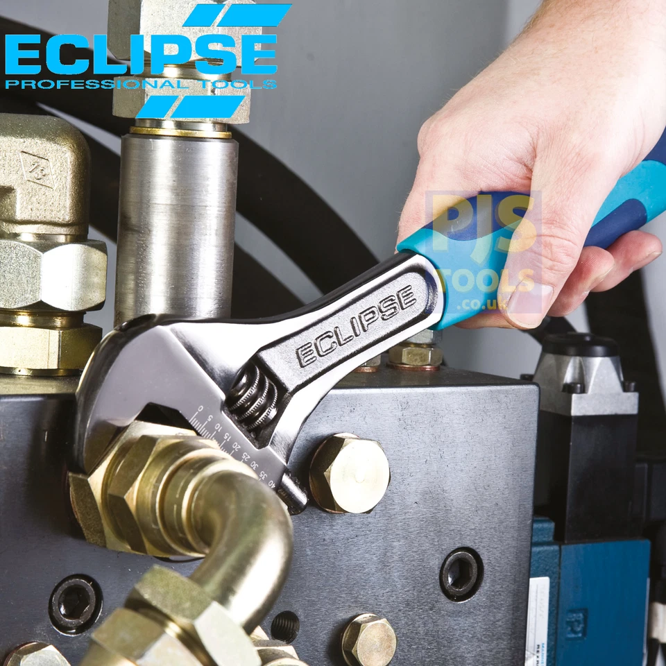 Eclipse 300mm 12in soft grip adjustable spanner 40mm capacity wrench - Image 1 of 1