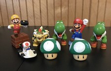 Mcdonalds happy meal toys lot Of 7 super mario brothers bros. 1 Burger King Toy