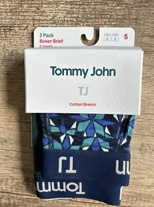 Tommy John Men's Cotton Stretch Boxer Briefs Underwear 2-Pack 6" Inseam Sz S NWT - Picture 1 of 4