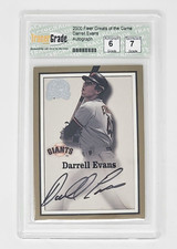 2000 Fleer Greats Of The Game Darrell Evans Autograph