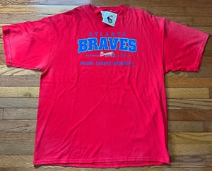 Vtg Y2K Atlanta Braves T Shirt Men’s 2XL CSA Faded With Tags MLB - Picture 1 of 8