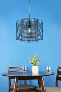 BLACK PENDANT KITCHEN ISLAND LIVING DINING ROOM OFFICE LIGHTING INDUSTRIAL LIGHT - Picture 1 of 6