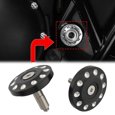 Cubierta de tapón de tapa de orificio para cuadro de motocicleta para TRIUMPH BONNEVILLE BOBBER 2017-2024 Foto 1 de 4