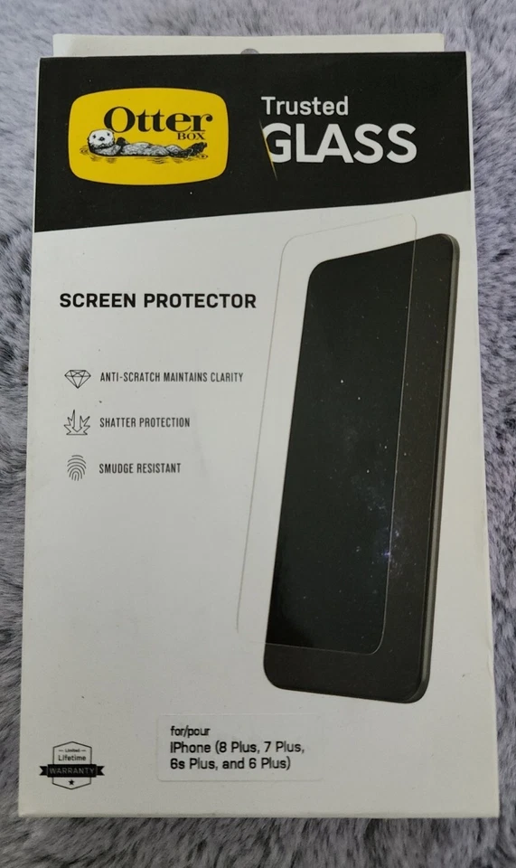 OTTERBOX Glass Screen Protector for iPhone 8 Plus 7 Plus 6 Plus Clear 060