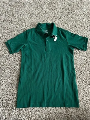 Camisa Polo Izod Niños Talla Mediana 8-10 Verde Manga Corta Foto 1 de 4