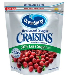Ocean Spray zuckerreduzierte Craisinen getrocknete Preiselbeeren - 43 Oz. - Bild 1 von 3