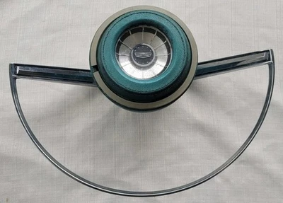 OEM 1967 Ford Galaxie 500 Horn Ring Button Blue  - Image 1 of 4