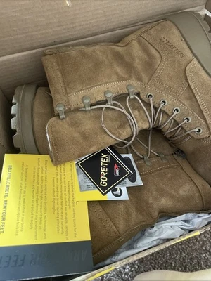 Belleville Coyote C775ST Men's Combat Boots Waterproof Steel Toe, Goretex 5M/7W - Image 1 of 3