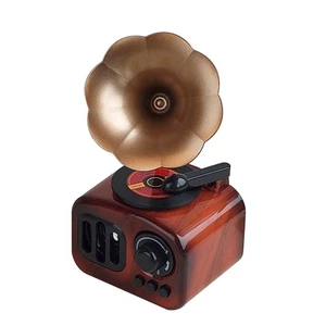 Gramophone Music Box Lovers Office Musical Instruments Table Decorl Vintage - Imagen 1 de 12