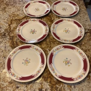 Homer Laughlin Brittany Majestic, D56N6 Dinner Plate, 9 Inch Six Plates - Picture 1 of 13