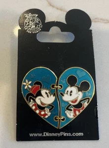 Minnie und Mickey aufklappbare Liebhaber Herz Pin 2015 - Bild 1 von 3