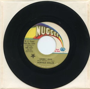 RARE VG+ _1968 Country _45RPM_NORVILLE DOLLAR - Lonely Man & I'll Just Be Lonely - Picture 1 of 4