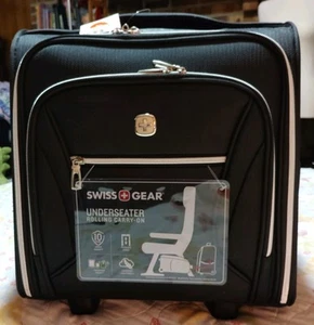 SWISSGEAR Checklite 14" Underseat Carry On Suitcase Telescoping Handle Black - Picture 1 of 11