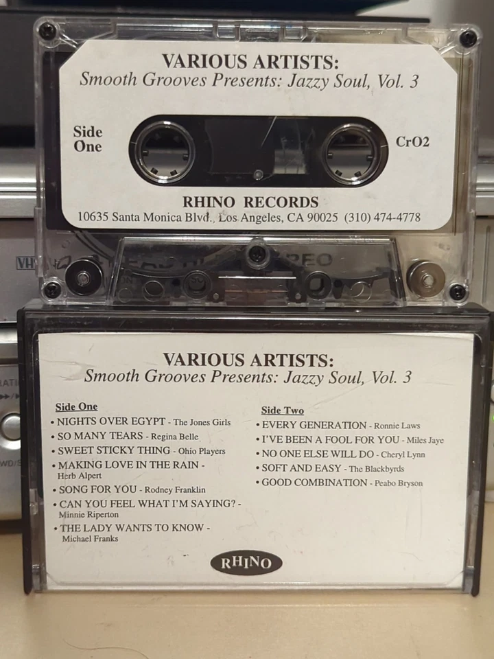 Smooth Grooves: Jazzy Soul Volume Three Cassette Tape Rhino Promo 2000 - Image 1 of 1