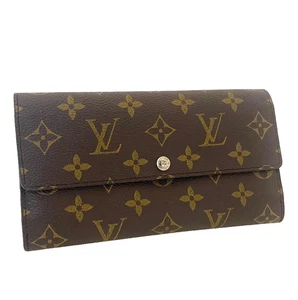 Louis Vuitton Monogram Portefeuille Sarah Long Wallet Brown Used - Picture 1 of 10