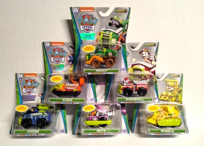 PAW PATROL TRUE METAL JUNGLE RESCUE COMPLETE SET INCL RARE ROCKY! NEW IN PKGS! - Image 1 of 4