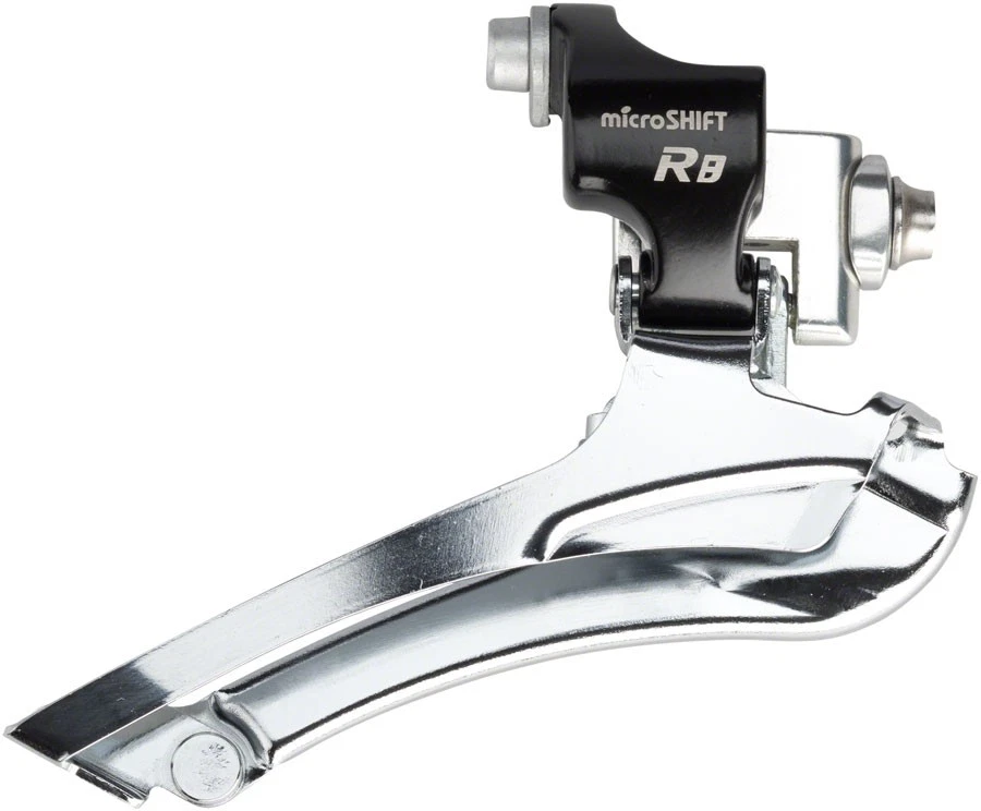 microSHIFT R8 Braze-On Front Derailleur | 7/8-Speed Double, 52T Max, Aluminum - Image 1 of 1