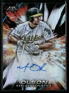 2018 Topps Fire #FA-MO Matt Olson Fire Autograph AUTO - Picture 1 of 2