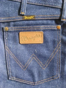 VTG Wrangler Men's Jeans 36 x 36/37 Made in USA Heavy Cotton Denim 946DEN Cowboy - Picture 1 of 12