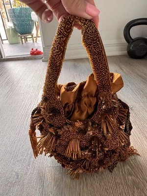 Cartera Zara Estilo Vintage Color Naranja Quemado Foto 1 de 4