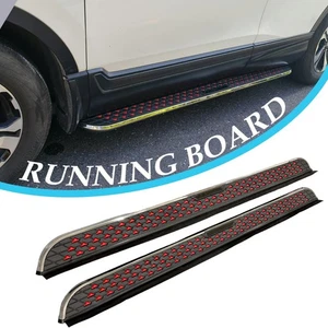 Fits for VOLVO XC60 2018-2025 Side Steps Nerf Bars Black Red Running Boards 2PCS - Picture 1 of 12