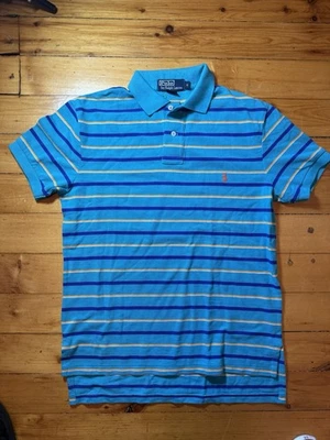 True Vintage Polo Ralph Lauren Striped Polo Men’s Size Small USA Made - Image 1 of 4