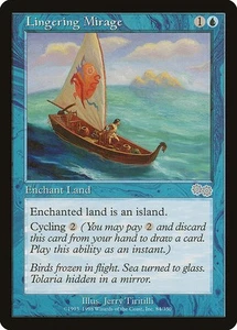 Lingering Mirage , Urza's Saga , #84 MTG Uncommon - Picture 1 of 1